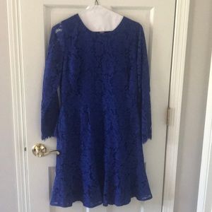 J crew would blue lace dress